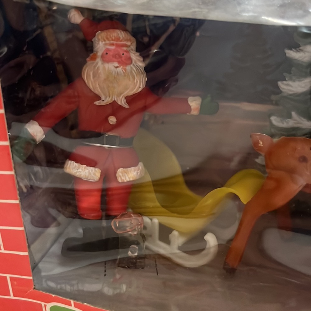 Vintage Santaflex Bendable Figures In Box - Picture 2 of 4